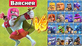 New Barcher vs All Troops  Clash of Clans [upl. by Attela]