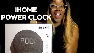 IHOME BLUETOOTH POWER CLOCK SPEAKER amp ALARM CLOCK REVIEW [upl. by Anotal]