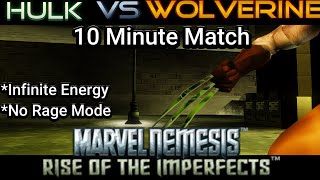 Hulk vs Wolverine  Marvel Nemesis Rise of The Imperfects 10 Minute Match [upl. by Sosthenna]