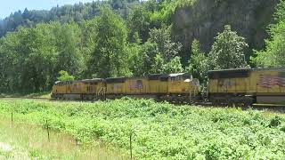 7719 leads Mixed UP along Hwy 84 between Corbett and Bridal Veil Oregon 07102022 [upl. by Leonie670]