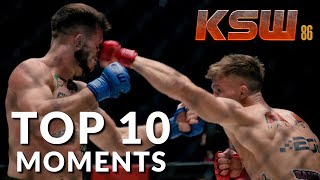 Top 10 Moments from KSW 86 [upl. by Aissirac]