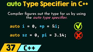 The auto Type Specifier in C [upl. by Greg]