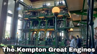 The Worlds Biggest Steam Engines Kempton Park Pumping Station London [upl. by Hanover]