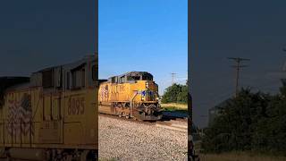 70MPH Z train with KILLER horn railroad trains bnsf railway railfan up uprr unionpacific [upl. by Rurik]