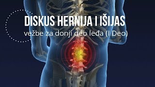 Vežbe za donji deo leđa diskus herniju i išijas  prvi deo [upl. by Ecinwahs]