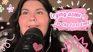 trying asmr for the first time 🫶🏼 [upl. by Farr61]