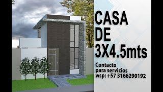 Casa pequeña de 3x 45 metros ECONOMICA Loft Tiny House [upl. by Schinica46]