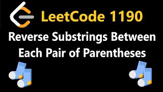 Reverse Substrings Between Each Pair of Parentheses  Leetcode 1190  Python [upl. by Aihselef233]