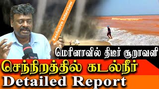 What is Happening in marina beach and Pondicherry Sea Color Change  Detailed Report in tamil [upl. by Htieh354]