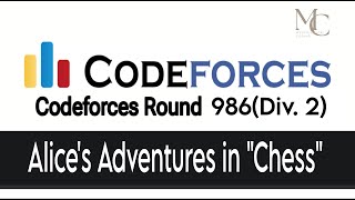 Codeforces Round 986 Div 2 Problem Solution  A Alices Adventures in quotChessquot [upl. by Asserak]