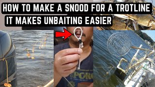 Trotline Crabbing In Maryland How To Make The Best Snoods For A Trotline  It Makes Unbaiting Easy [upl. by Retha]