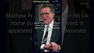 CHANDLER Dies😧JUSTIN Trudeau wanted to punch him😧Colbert [upl. by Jacinta]