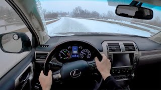 Lexus GX 460 POV Winter Drive  Cooper Discoverer AT3 4S AllTerrain Tires [upl. by Akeryt]