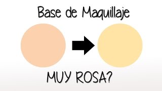 Como quitar el subtono rosa a tu base de maquillaje  ColorsTips [upl. by Bac]