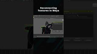 ⚡ Reconnecting Textures in Maya  Animation Quicktip [upl. by Adlei]