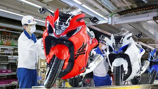 Inside Japanese Factory Building Powerful Hayabusa Bikes by Hand  Production Line [upl. by Scholz967]