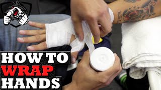 How to Wrap Hands using Tape amp Gauze for Amateur Boxing [upl. by Pauly]