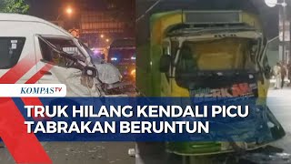 Sopir Diduga Ngantuk Truk Hilang Kendali Picu Tabrakan Beruntun di Jalur Pantura [upl. by Akiemat]