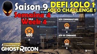 Ghost Recon Wildlands Season 9 Week 4  Saison 9 Semaine 4  Solo Challenge 1  Défi solo 1 FR [upl. by Old858]