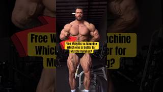 Free weights vs Machine  Which one is better for Muscle Building musclebuilding freeweights [upl. by Adne421]