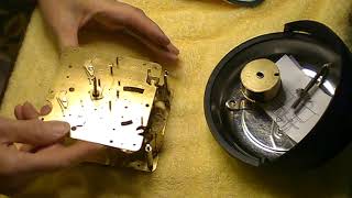 1979 Hamilton Clock Hermle 340020 Movement Part 2 Putting Chime Together and Placing Gears Back [upl. by Thessa]