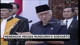 Detikdetik Lengsernya Soeharto dari Presiden RI [upl. by Ecnaralc]