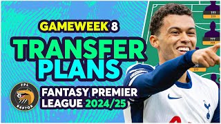 MY FPL GAMEWEEK 8 TRANSFER PLANS  GW8 EARLY THOUGHTS  Fantasy Premier League Tips 202425 [upl. by Raybin]