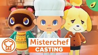 MISTERCHEF AGUACATE EL CASTING 👨‍🍳 ANIMAL CROSSING NEW HORIZONS Parodia [upl. by Sarette291]