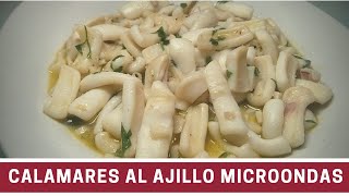 🦑 Como hacer CALAMARES al AJILLO en MICROONDAS 13 [upl. by Eaver]