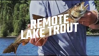 REMOTE LAKE TROUT  IGNACE ONTARIO [upl. by Comyns336]