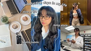 PRODUCTIVE days in my life 🥼 working full time living alone healthy habits amp slice of life [upl. by Dev300]