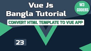 23 html template convert into vue app part4  Services Page Setup [upl. by Nabetse]