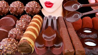 ASMR CHOCOLATE MARSHMALLOW EDIBLE SPOON SKEWERS TTEOK CHOCOLATE PARTY EATING SOUNDS MUKBANG 먹방 [upl. by Portingale732]