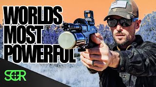 Most POWERFUL Air Pistol in the WORLD  a TRUE Handgun the BampW M50 [upl. by Yadrahc]