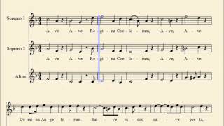 Ave Regina by S Neukomm for SSA choir  choral parts [upl. by Manfred366]