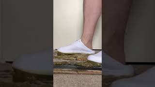 Plimsolls sockless stuck to Catchmaster glue  shoes get looser on feet shorts [upl. by Freddi]