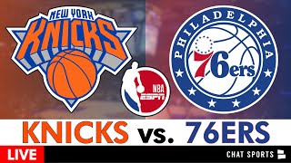 Knicks vs 76ers Live Streaming Scoreboard PlayByPlay Highlights amp Stats  NBA Playoffs Game 1 [upl. by Warms]