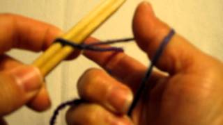 Left Handed Knitting  Casting On [upl. by Tahmosh]