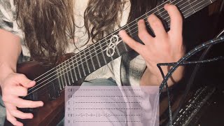 Out of the Fire Kane’s Theme  Type O Negative Guitar Cover W Tabs On Screen [upl. by Soelch]