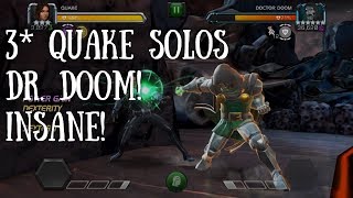 3Star 3 Quake Challenge Quake vs Final Dr Doom Boss [upl. by Acyssej777]