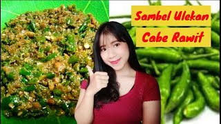 Resep Bikin Sambal Ulekan Cabe Rawit Pedas [upl. by Anama]