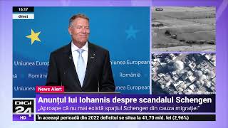 Iohannis Schengen aproape că nu mai există Vrem să intrăm întrun acord care nu mai funcționează [upl. by Onilegna510]