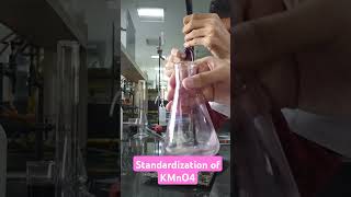 Standardization of Potassium PermanganateKMnO4 chemistrypracticals science neet chemicals [upl. by Oshinski]