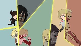 FULL Chibi Titan Transformation Season 1  Attack On Titan Animation [upl. by Ahcropal]