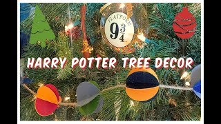 Harry Potter Tree Decor  Garland  Hogwarts House Inspired [upl. by Prevot]