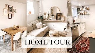 Home Tour  Basement Suite  Boho Thrifted Minimalist Home [upl. by Dett]