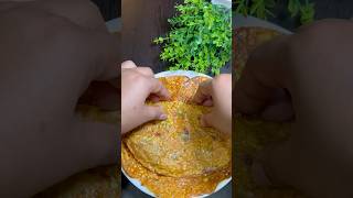 🌿🌮High Protein Breakfast Recipe  Healthy Breakfast Recipe  Besan Ka Chilla shorts viralvideo [upl. by Narmak]