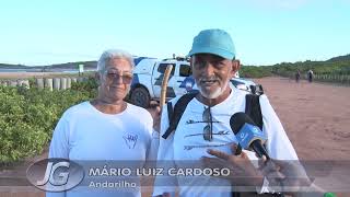 31052024  ANDARILHOS DOS PASSOS DE ANCHIETA SÃO RECEBIDOS NA PRAIA DE SETIBA [upl. by Akimaj]