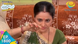 Taarak Mehta Ka Ooltah Chashmah  Episode 1800  Full Episode [upl. by Nauqed]