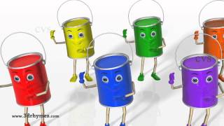 Color Songs  3D Animation Learning Colors Nursery Rhymes for children [upl. by Aranahs415]